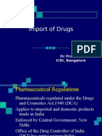 Importing of Drugs