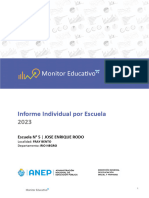 Informe Individual Por Escuela: Escuela #5 - Jose Enrique Rodo