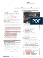 Basic Grammar Unit6 With Answers