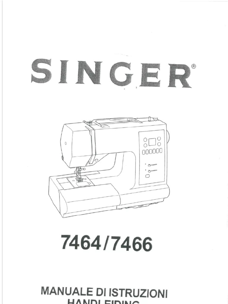 Manual de Usuario Singer Maxima 7464 (84 Páginas) | PDF