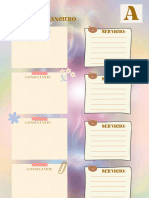 Documento A4 planner control financiero papel de notas aesthetic beige