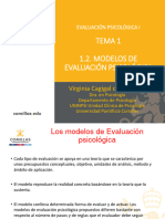 Tema 1 - 1.2. Modelos de EvaluaciÃ N Psicolã Gica
