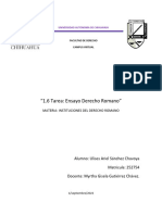 1.6 Tarea Ensayo Derecho Romano 