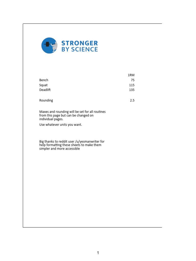 Strength Training Program Overview | PDF | Physical Fitness | Physical ...