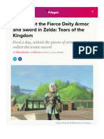 How To Get Fierce Deity Armor and Sword in Zelda - Tears of The Kingdom - Polygon
