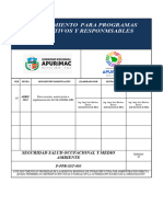 P-PPR-SST-005 PROCEDIMIENTO PARA PROGRAMAS PREVENTIVOS Y RESPONSABLES