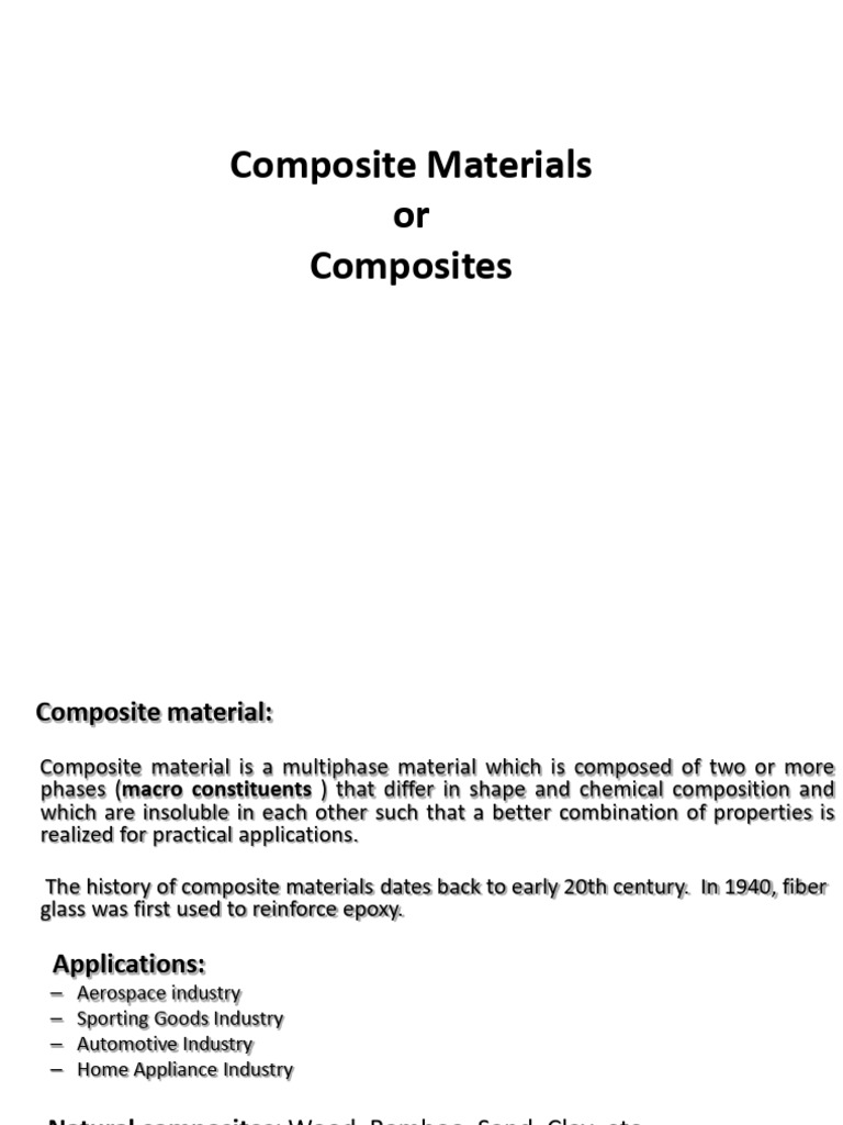 7 - Mse Composite 1 Students | PDF | Composite Material | Young's Modulus
