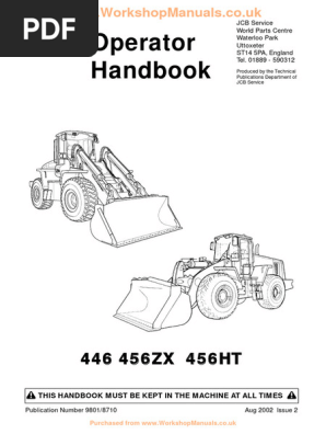 446,456 Operators Manual | PDF | Loader (Equipment) | Truck