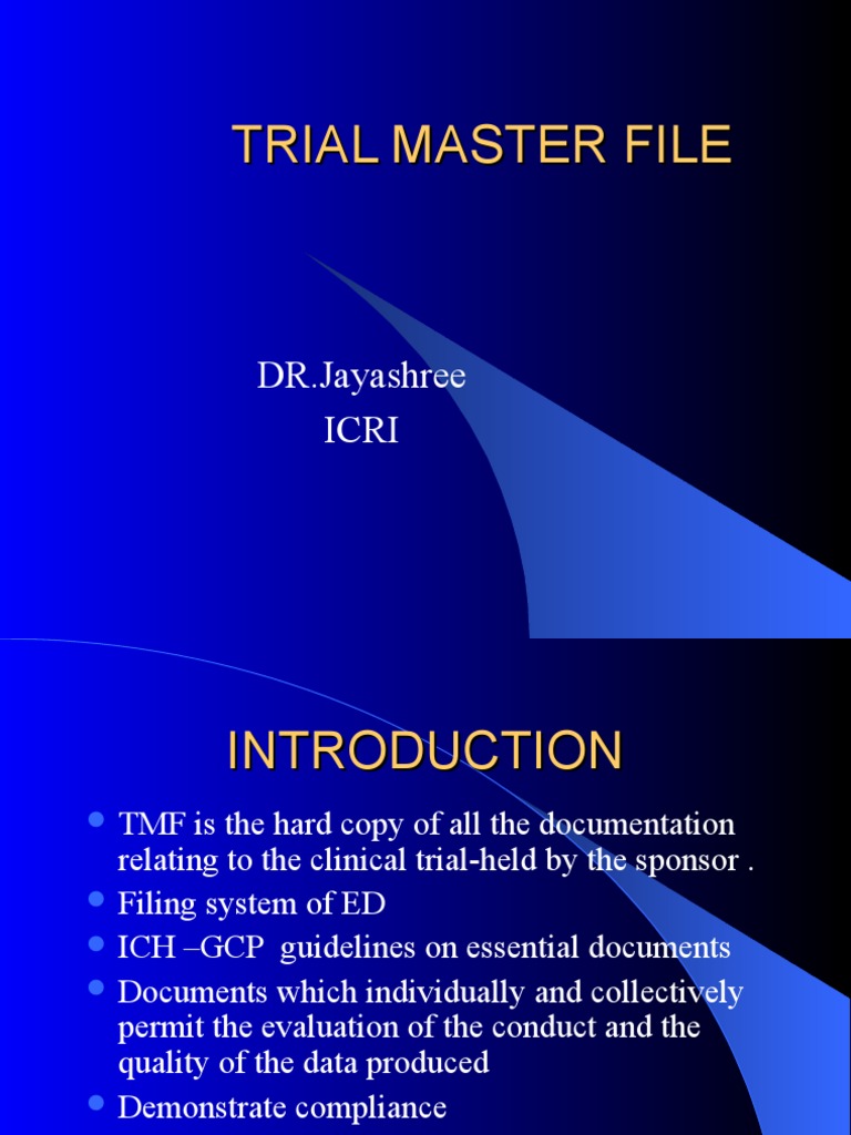 Trial Master File Business