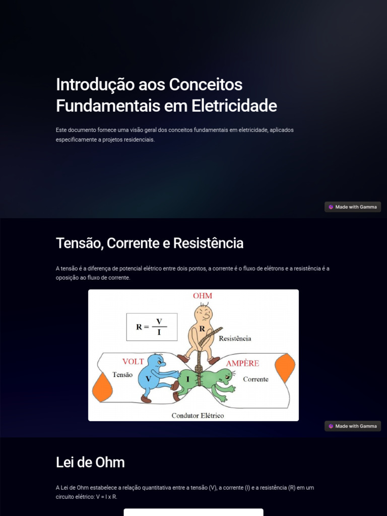 Conceitos Básicos de Eletricidade Residencial | PDF | Circuitos em ...