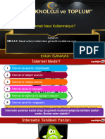 5.4.3 İnterneti Nasıl Kullanmalıyım