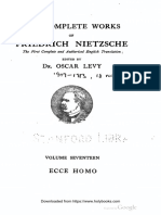 The Complete Works of Friedrich Nietzsche VOL XVII (1)