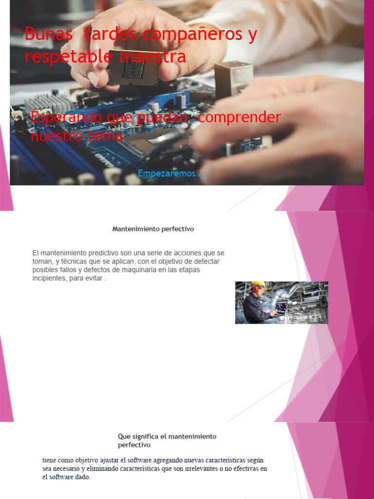 Mantenimiento Perfectivo: Claves y Desventajas | PDF | Informática