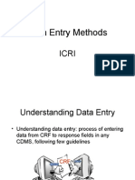 Data Entry Methods C
