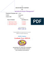 "Communication in Project Management": Academic Year: 2023-24