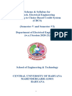 B.Tech EE New Scheme and Syllabus of 5th and 6th Semesters