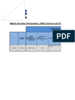 Matriz de Datos Varios y Skills Tecnicos de CONSULTORES-FUNCIONALES SAP-ABAP