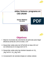 Celdas Solar CdTe CDS CIE UNAM