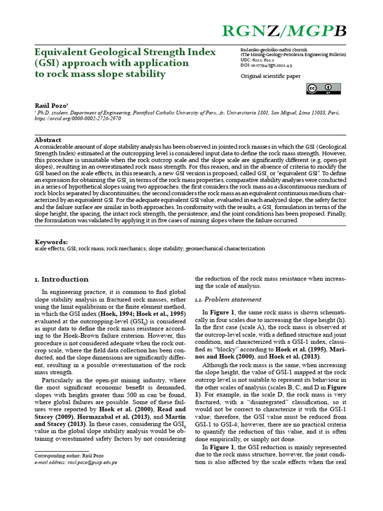 Geomechanics for Mining Engineers | PDF | Applied And Interdisciplinary ...
