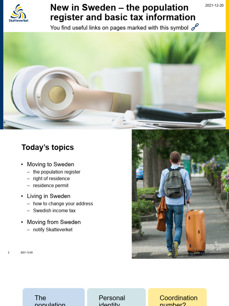Moving to Sweden: Registration & Tax Guide | PDF | Identity Document ...