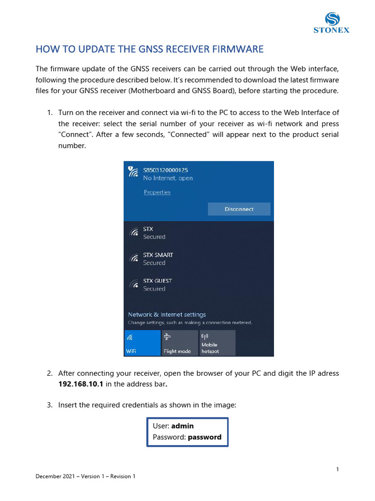 Tutorial Gnss Receiver Firmware Upgrade Pdf World Wide Web