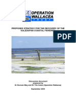 Proposed Strategy For The Recovery of The Kaledupan Coastal Fisheries