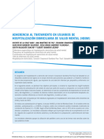 Adherencia Al Tratamiento en Usuarios de Hospitalización Domiciliaria de Salud Mental (Hdom)