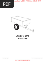 Utility 12 Cart 45-01013-999: FORM NO. 40788 (REV. 04/16/08) Printed in Usa