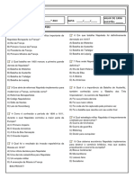 AVALIAÇÃO 8º ANO -  A ERA NAPOLEÔNICA