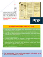 Administrative Changes After 1857