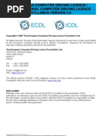 European Computer Driving Licence / International Computer Driving Licence Syllabus Version 5.0