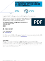 European Computer Driving Licence / International Computer Driving Licence Syllabus Version 5.0