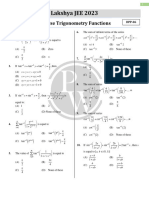 Inverse Trigonometric Functions - DPP 06