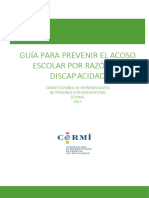 Guia Prevenir Acoso Escolar Motivos Discapacidad Cermi