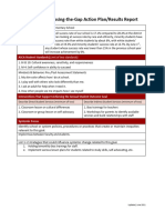 Closing The Gap Action Plan and Results Report