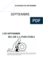 Calendario Ilustrado Del Mes de Septiembre