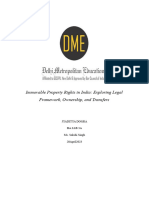 Immovable Property Rights in India: Exploring Legal Framework, Ownership, and Transfers