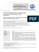 O Idoso Institucionalizado Perfis Sociodemográficos e Clínico-Funcionais Relacionados À Tontura