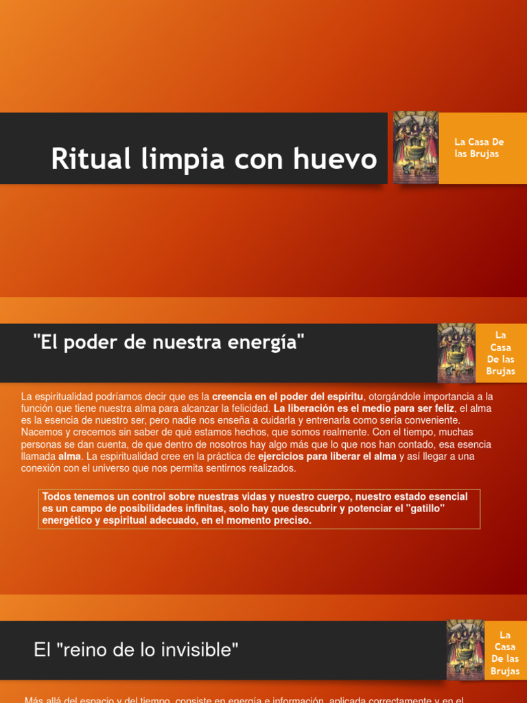 Ritual Limpia Con Huevo | Descargar gratis PDF | Alma | Envidia
