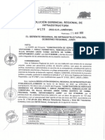 Resolución Gerencial Regional de Infraestructura 178 PDF