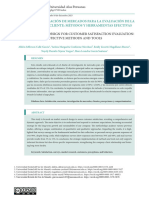 Diseño de Investigación de Mercados para La Evaluación de La Satisfacción Del Cliente: Métodos y Herramientas Efectivas