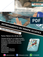 Entrenamiento en Terapia Acuática - Rehabilitación Deportiva. Cali - Colombia. Febrero 2024