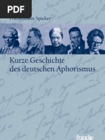 Leseprobe Aus: "Kurze Geschichte Des Deutschen Aphorismus" Von Friedemann Spicker