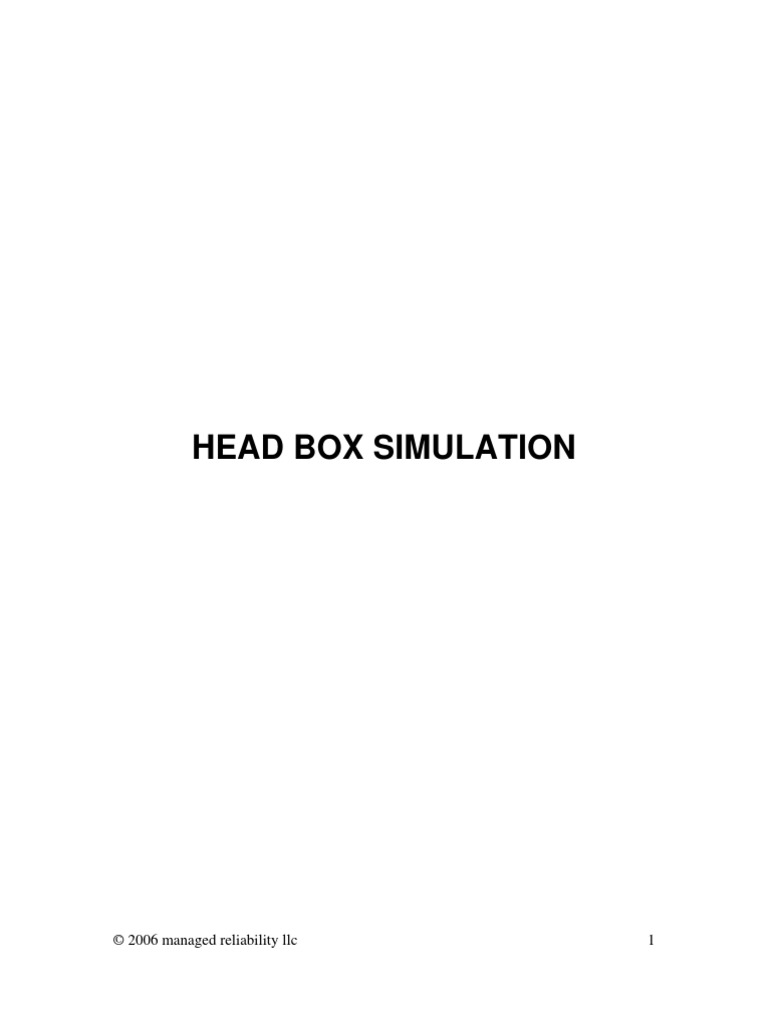 Head Box Tutorial PDF Jet Engine Pump