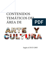 TEMARIO ARTE Y CULTURA Diseño Curricular Nacional 2005