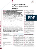 An epidemiological study of environmental factors associated with canine obesity