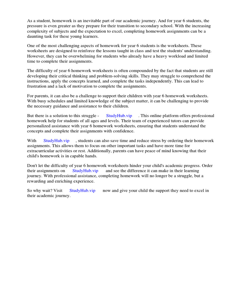 Year 6 Homework Worksheets | PDF | Mathematics | Worksheet