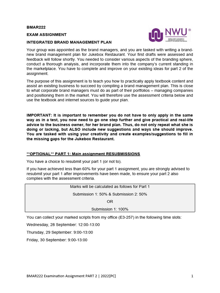 Bmar222+brand+management+plan Part+2 PC Eng | PDF | Brand | Human ...