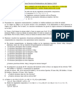 Revisión Primer Parcial de Problemáticas Del Álgebra I 2019