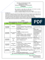 3º Ano - Cronograma de Estudos 4º Bimestre de 2023-1